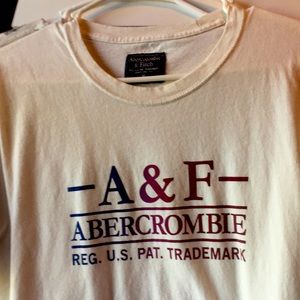Abercrombie & Fitch cream shirt medium
